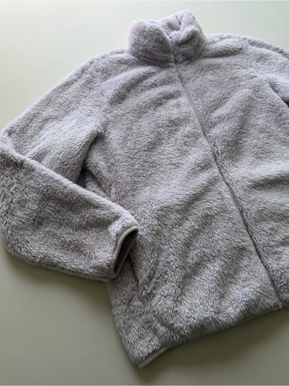Uniqlo Women's Plush Teddy Jacket - Light Lavender